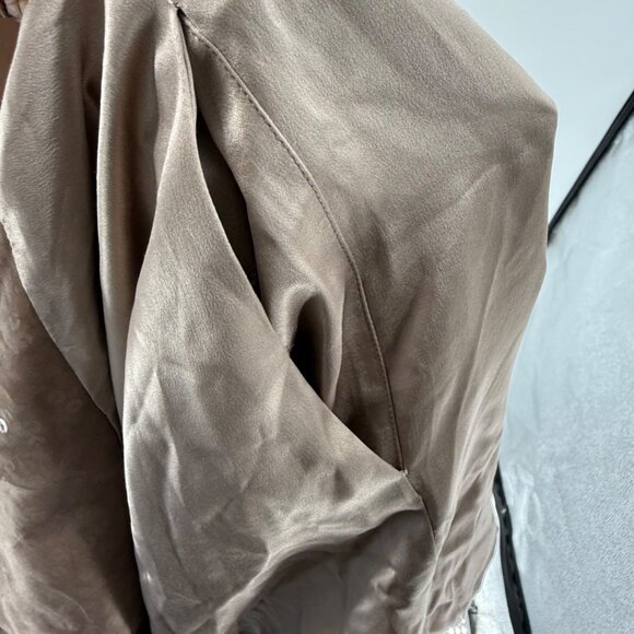 Sheri Bodell Womens M Brown Silk Bow Sequin Halter Dress, M - Picture 7 of 11